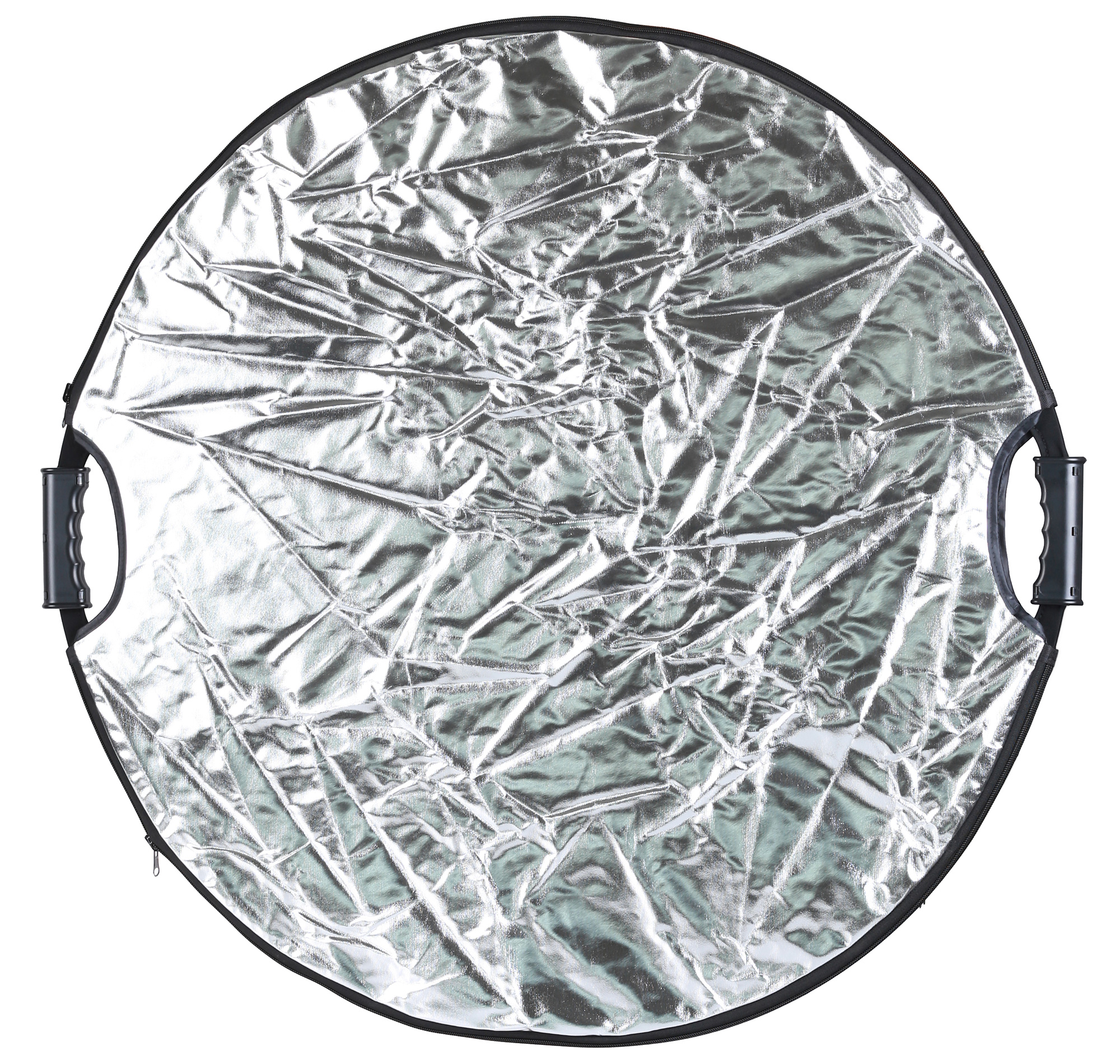 AYEX Ø Faltreflektor 5in1 mit Reflektor, Silber-Weiß cm), Griff (80