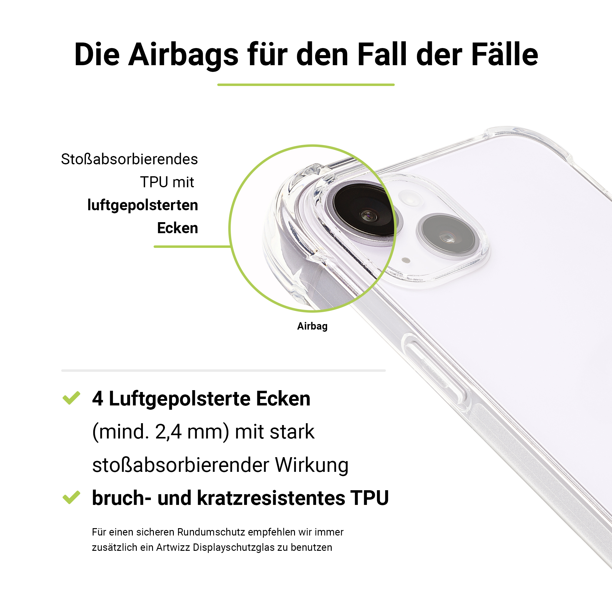 Clear Transparent Plus, Case, 14 Protection iPhone Apple, Backcover, ARTWIZZ