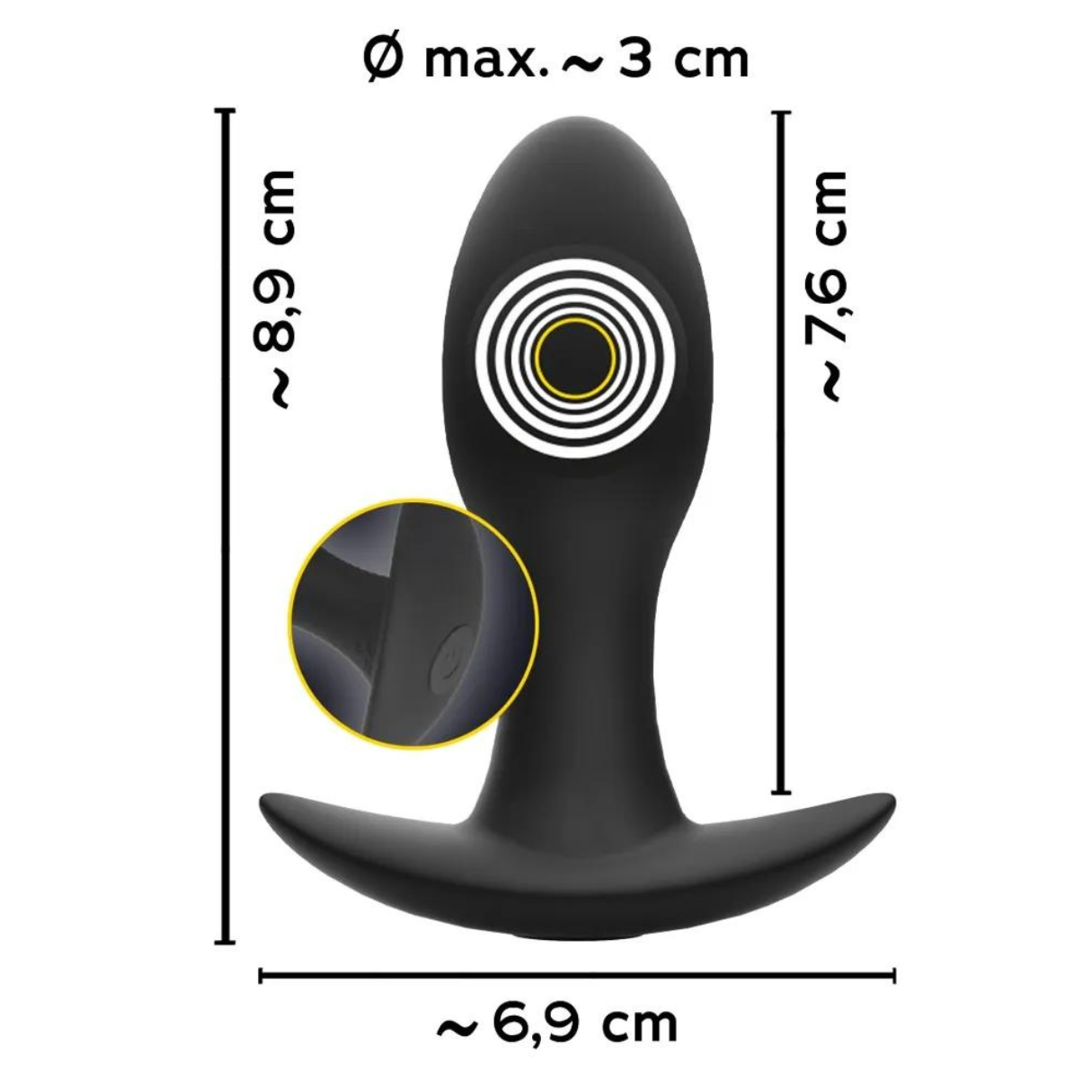 ORION Plug with Butt Vibrator Vibration