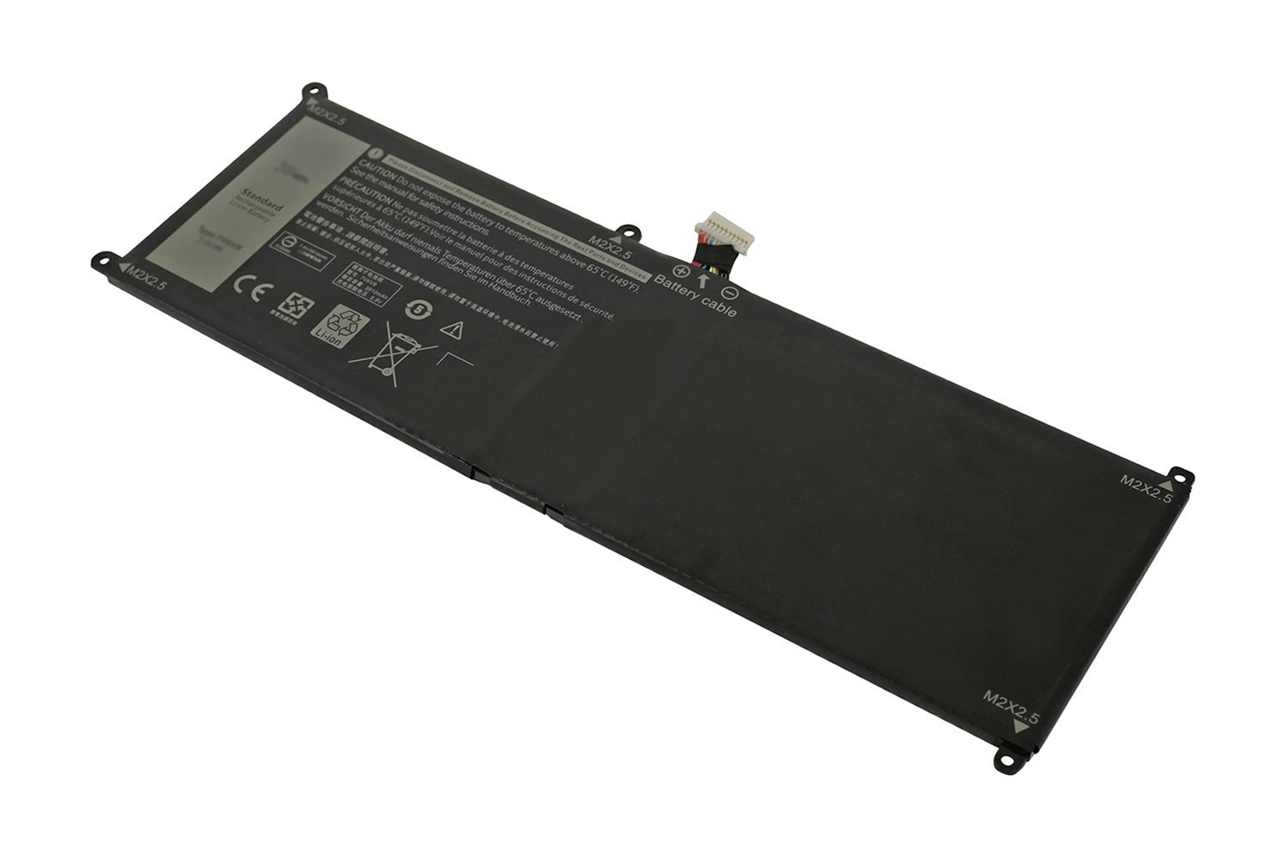 für 4000 XPS Volt, Akku, 2in1 Dell Laptop Li-Polymer 7.60 mAh POWERSMART 9250 12