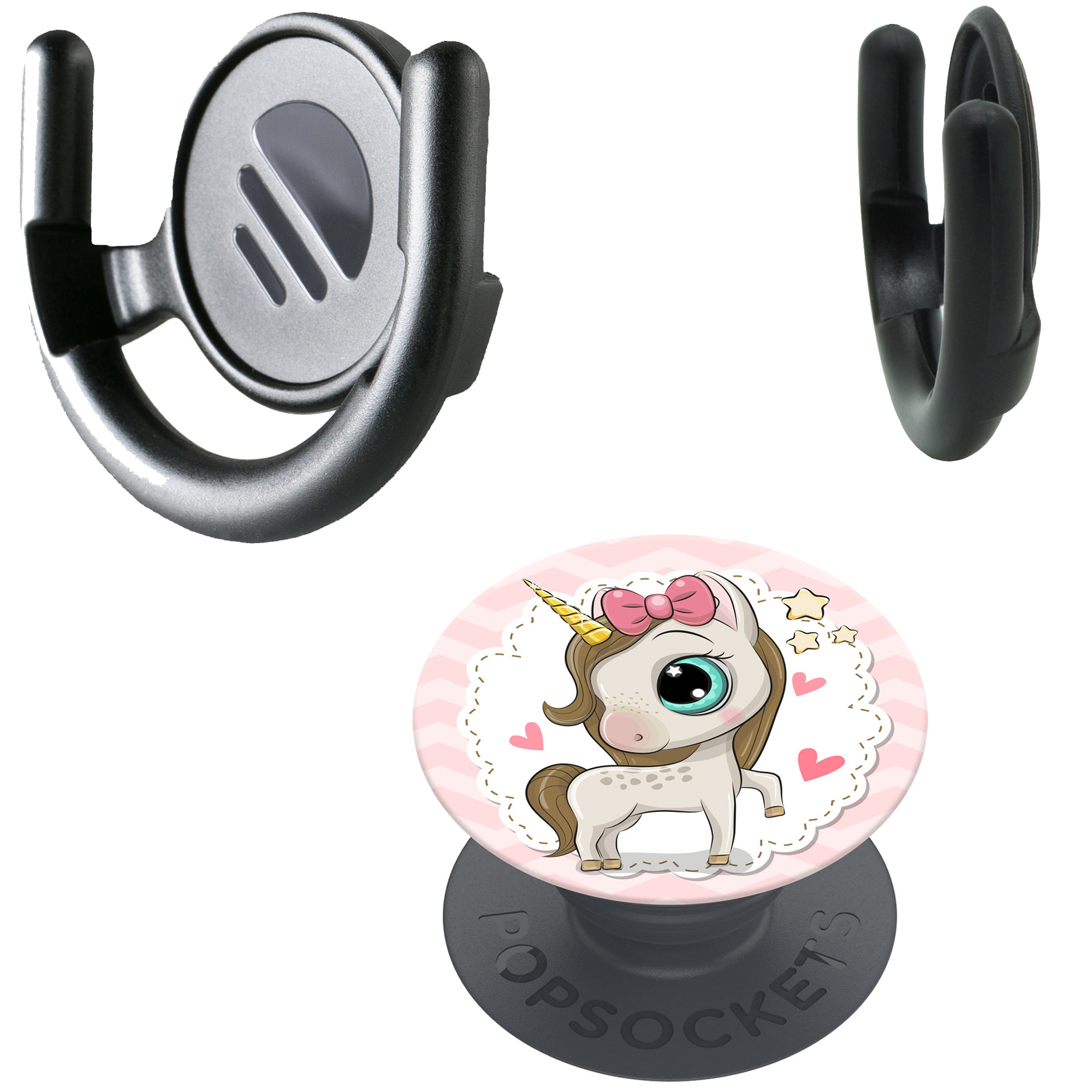 POPSOCKETS PopMount + PopGrip Handyhalterung, Unicorn Pony