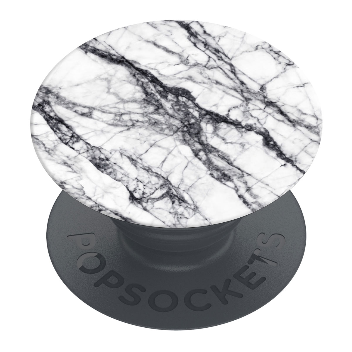 Stone Marmor White PopGrip POPSOCKETS PopMount + Handyhalterung,