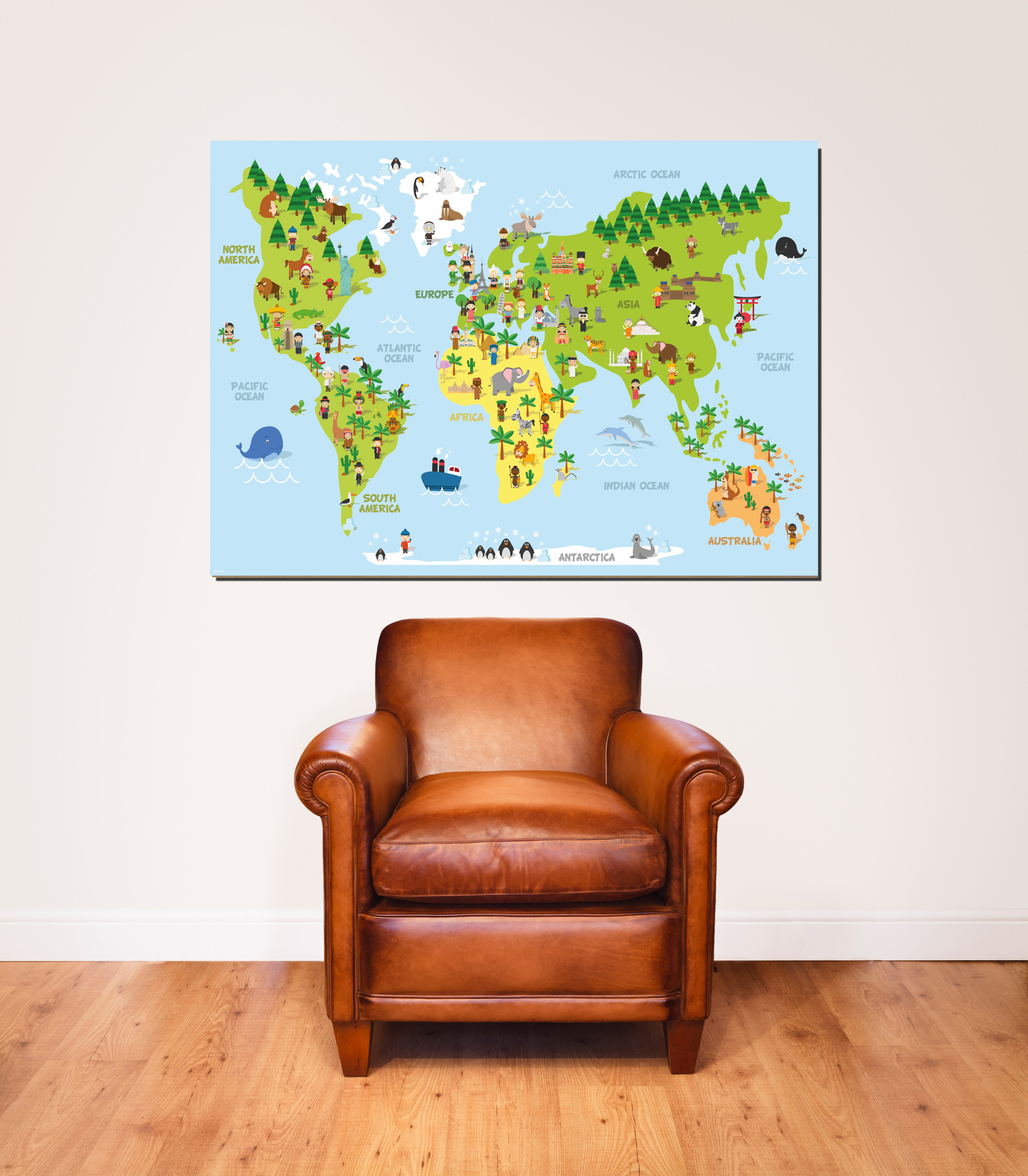 Map World Children’s Kinderweltkarte -