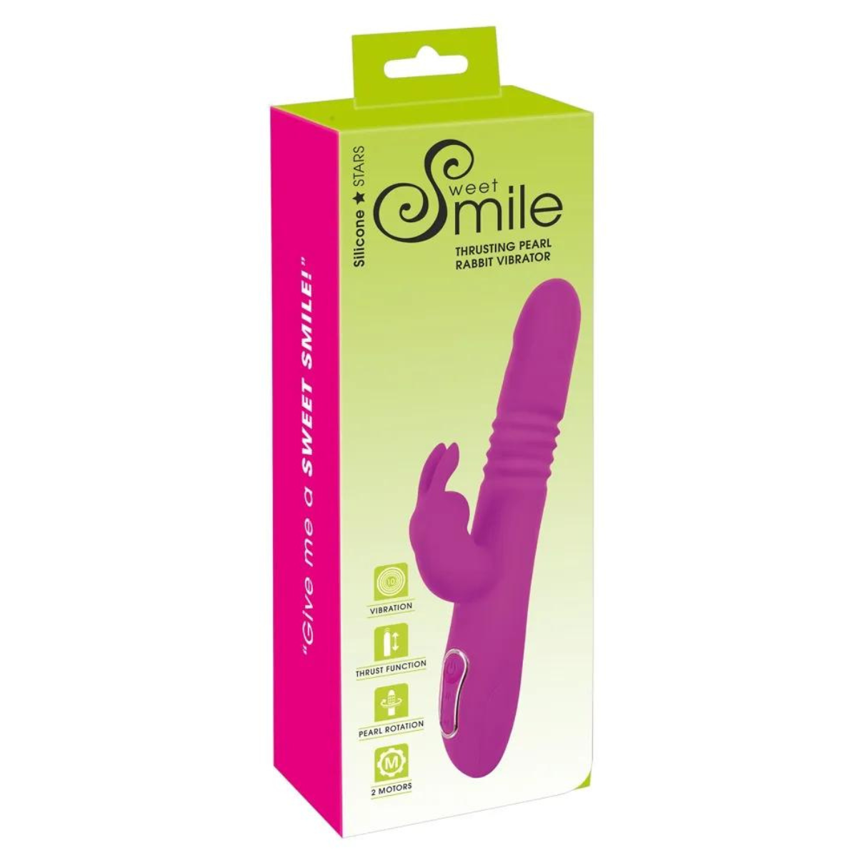 SMILE SWEET Thrusting Vibrator Rabbit Vibrator Pearl