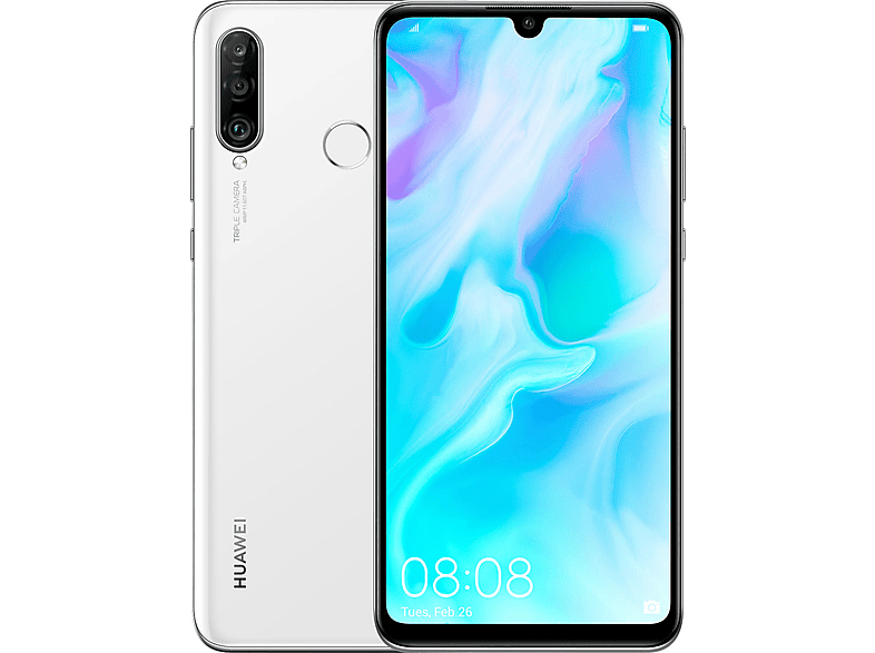 GB 128 HUAWEI REFURBISHED 128 SIM sim) P30 (dual Dual GB (*) lite weiß