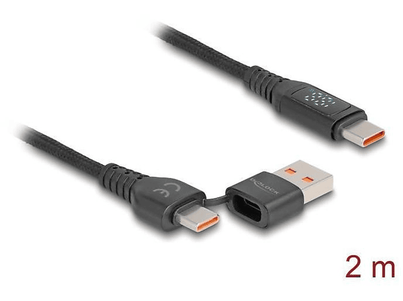 DELOCK 88137 USB Schwarz Kabel
