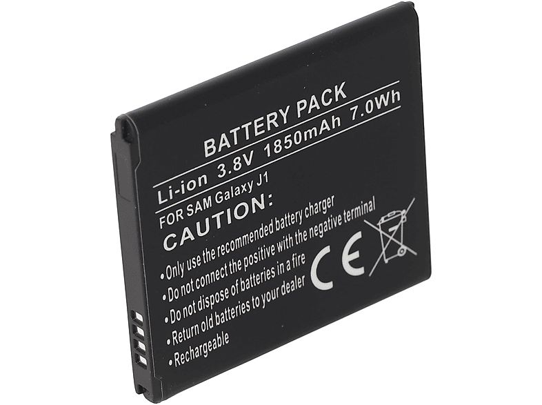 Lithium-Ionen Li-Ion Akku Galaxy - Samsung Handy-Akku, 1850 mAh Akku den EB-BJ100CBZ EB-BJ100CBE ACCUCELL J1 passend Akku für