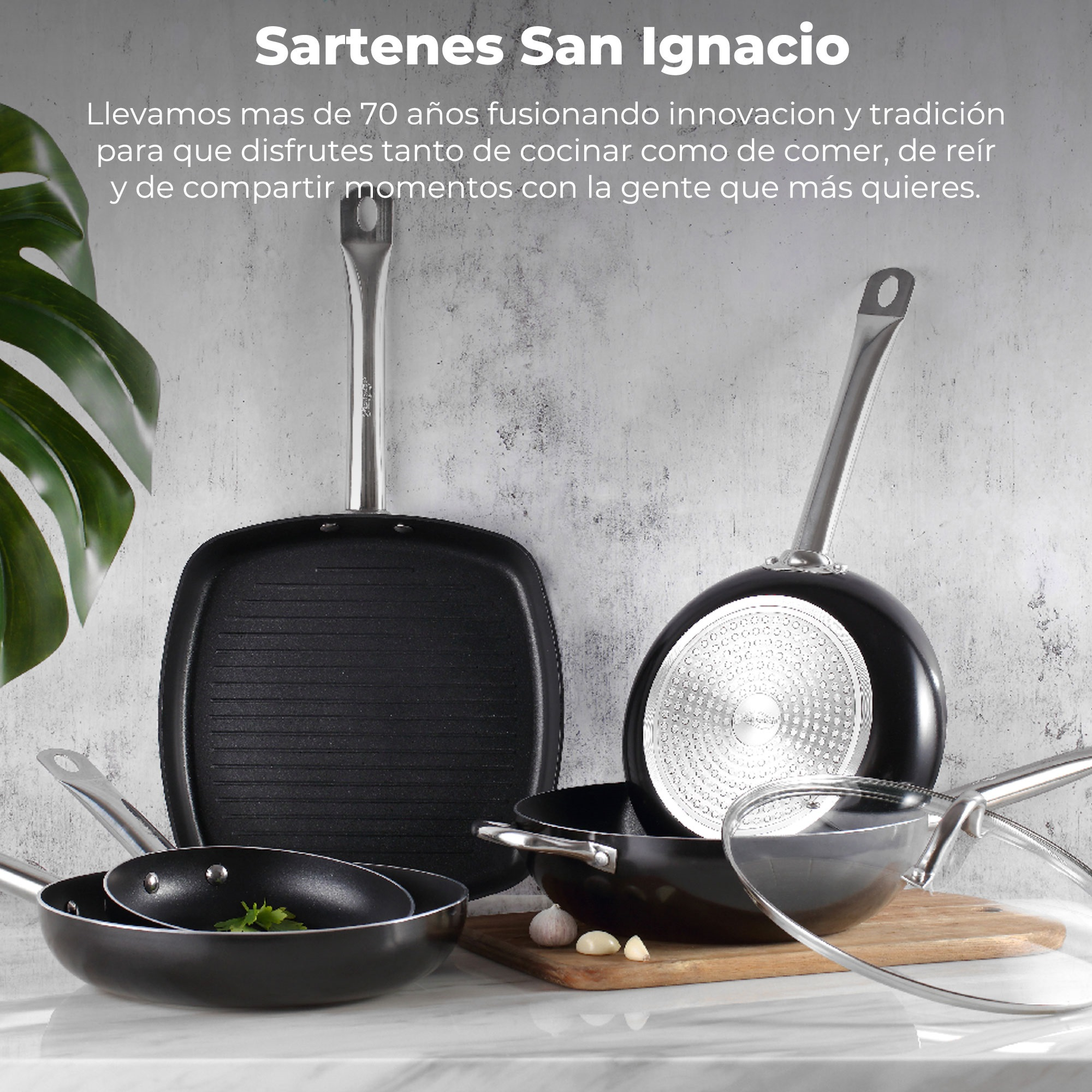 Beschichtung) SAN Bratpfannen-Set IGNACIO Sonstige (Aluminium, Q0349 Beschichtung: