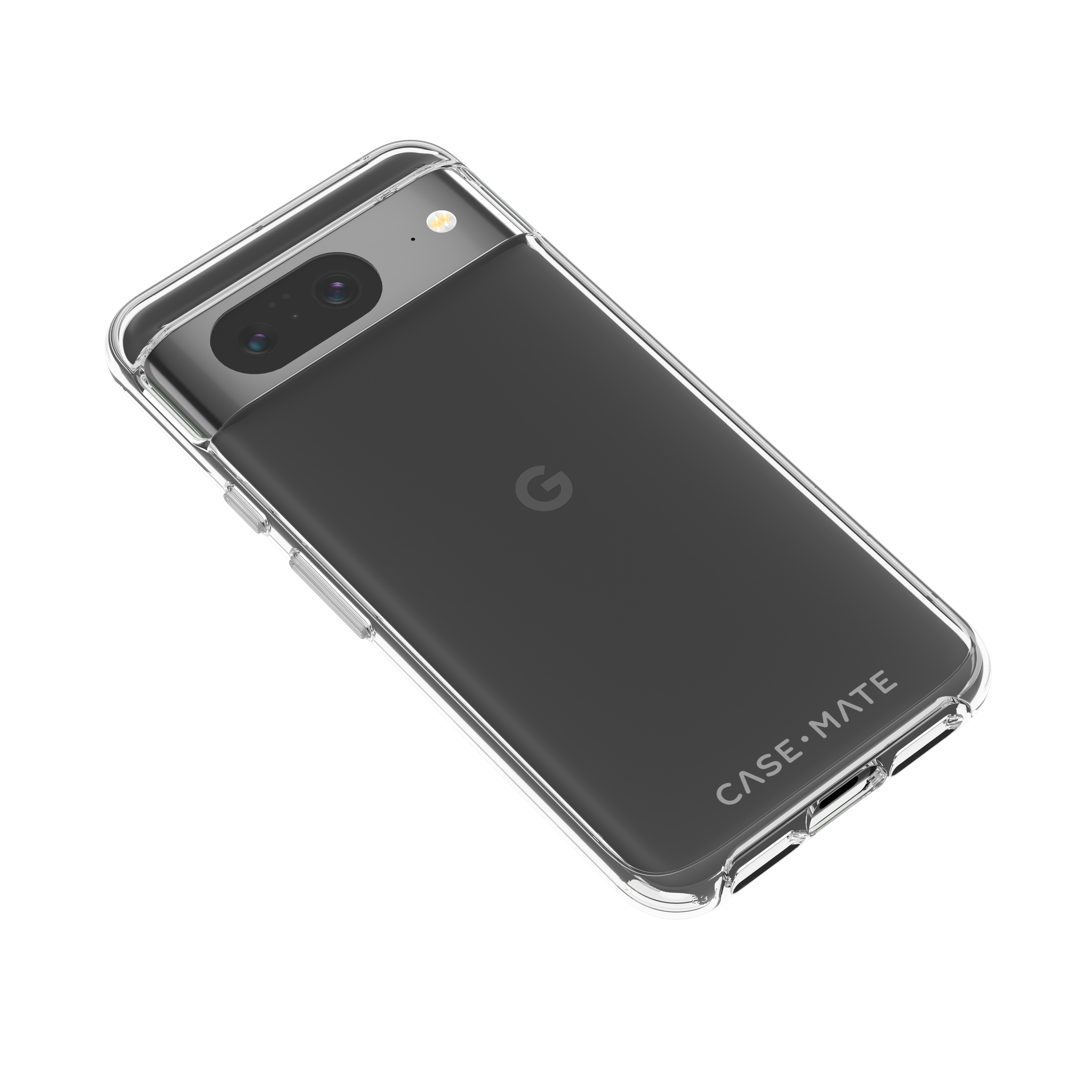 Google, 8, Signature Clear, Transparent Pixel Backcover, CASE-MATE