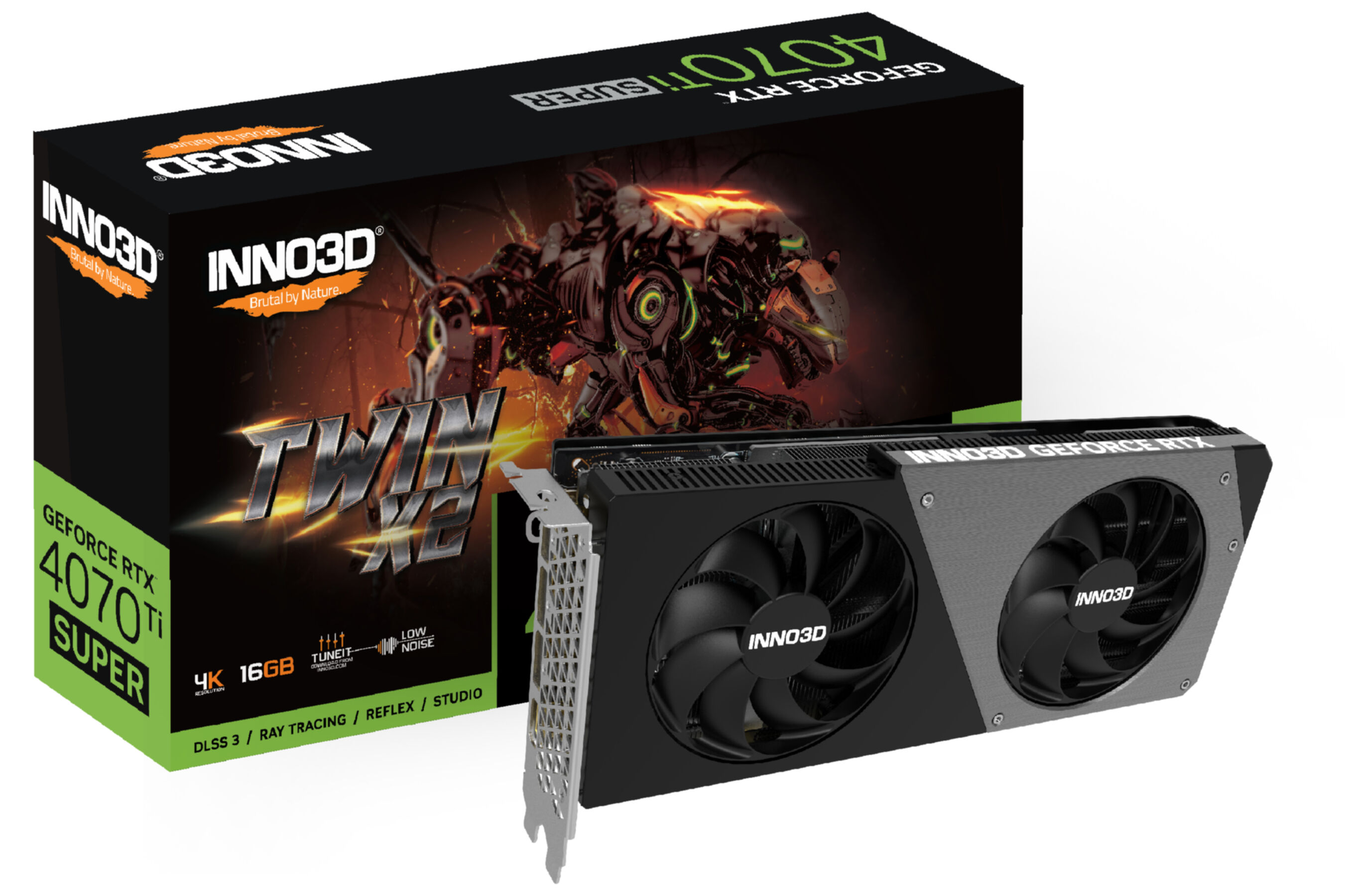 INNO3D (NVIDIA, 4070 RTX X2 Grafikkarte) Ti GEFORCE SUPER TWIN