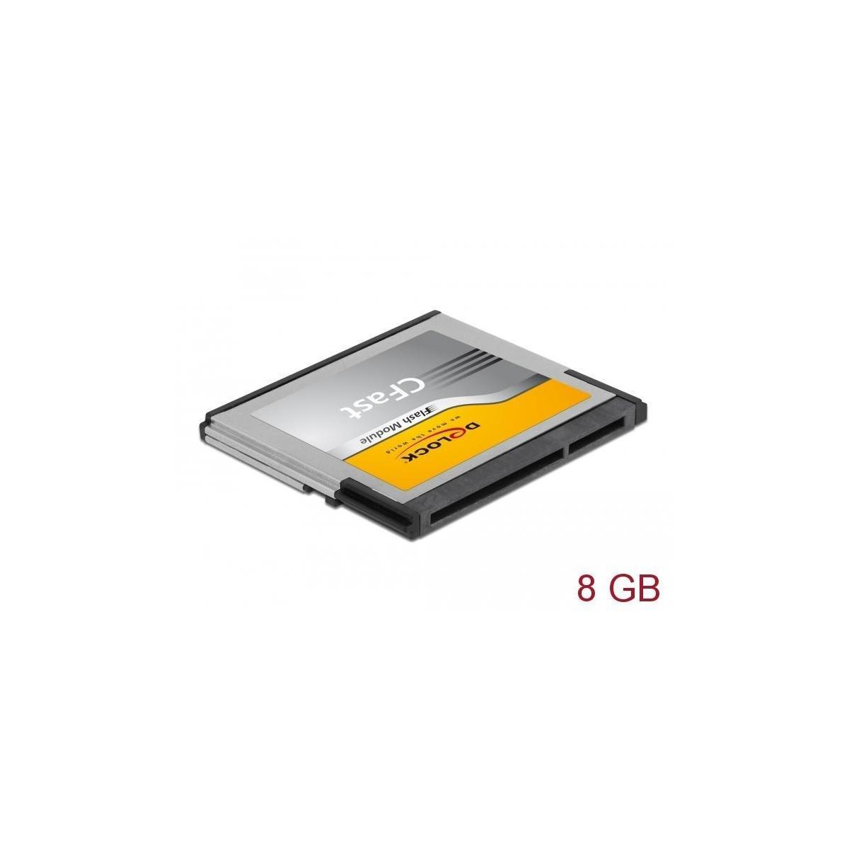 DELOCK 54086, MLC Flash MB/s 140 8 Speicherkarte, GB