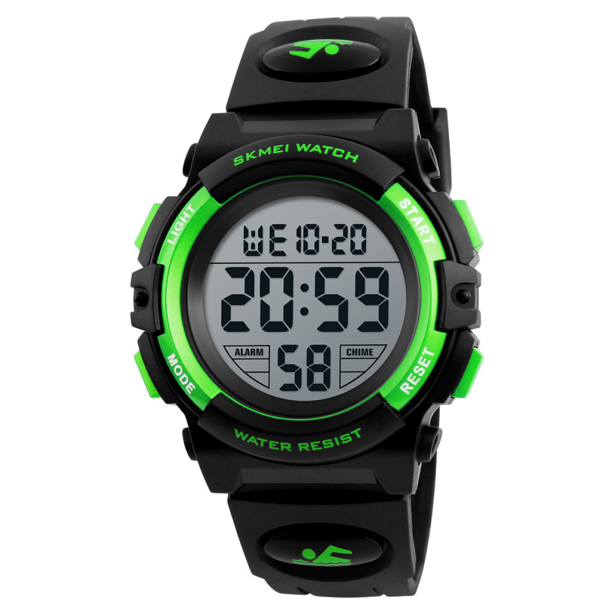 Grün ELKUAIE Smartwatch Sportmodell Multifunktionales PU,