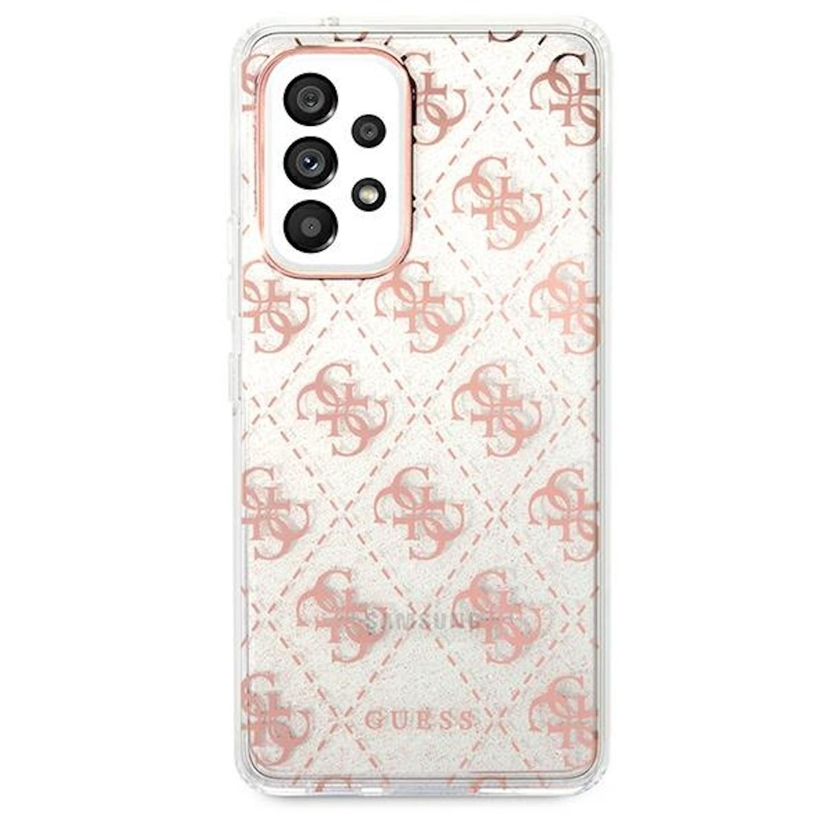 GUESS 4G A536, Glitter Rose Backcover, Samsung, Collection Design A53 Case, Galaxy 5G