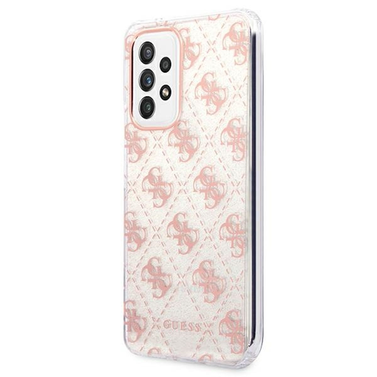 GUESS 4G Collection Samsung, 5G A53 Glitter Galaxy Design Rose A536, Case, Backcover