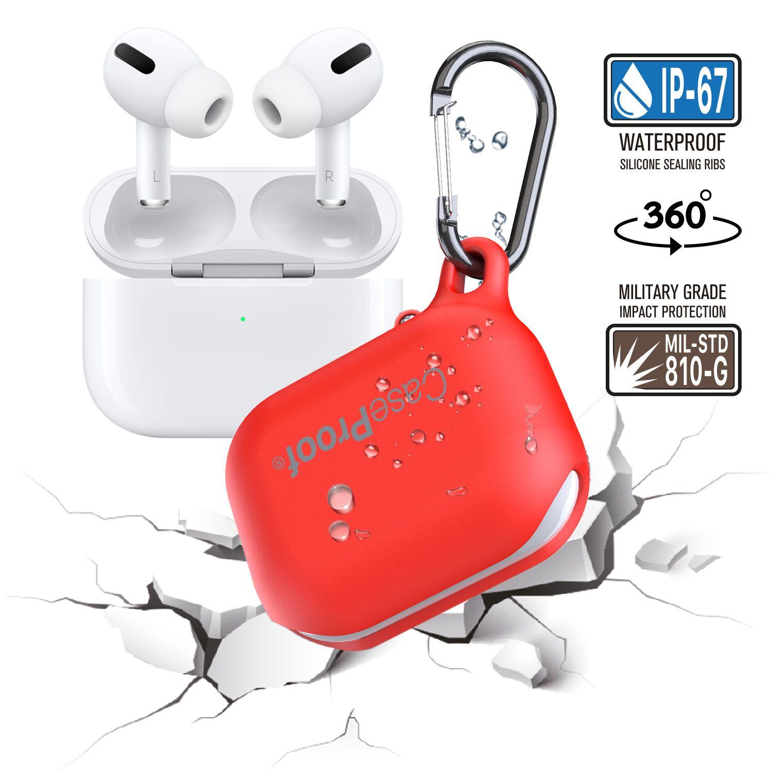 CASEPROOF waterproof case, Backcover, APPLE, PRO, RED AIRPODS