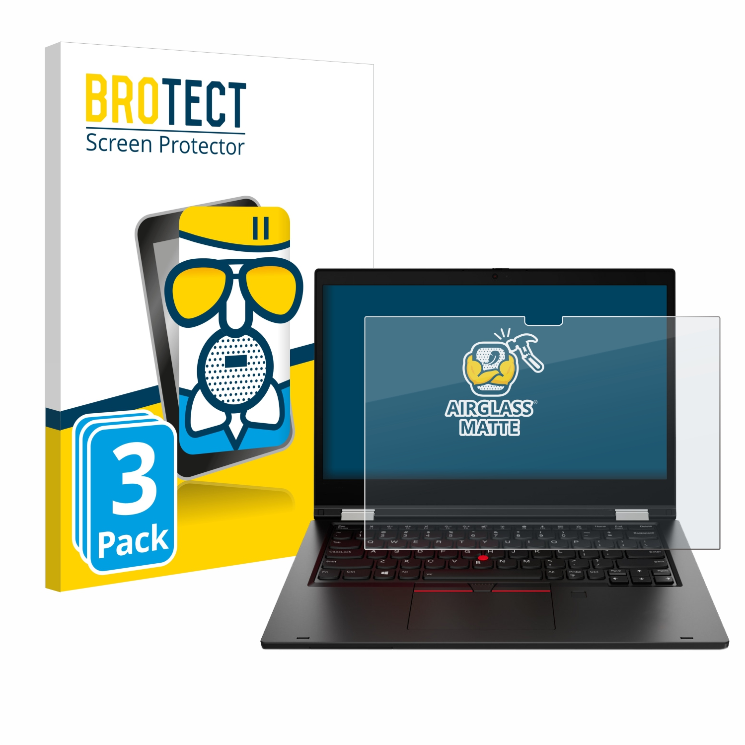 BROTECT 3x Yoga) Schutzfolie(für Lenovo matte L13 Airglass ThinkPad