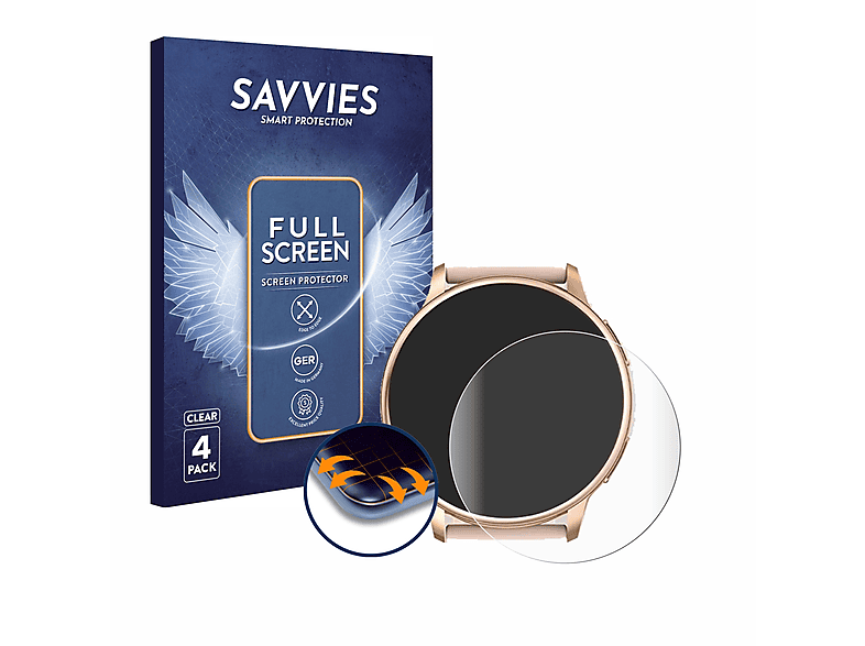 SAVVIES 4x Flex Full-Cover 3D Curved Schutzfolie(für Ruxingx G35)