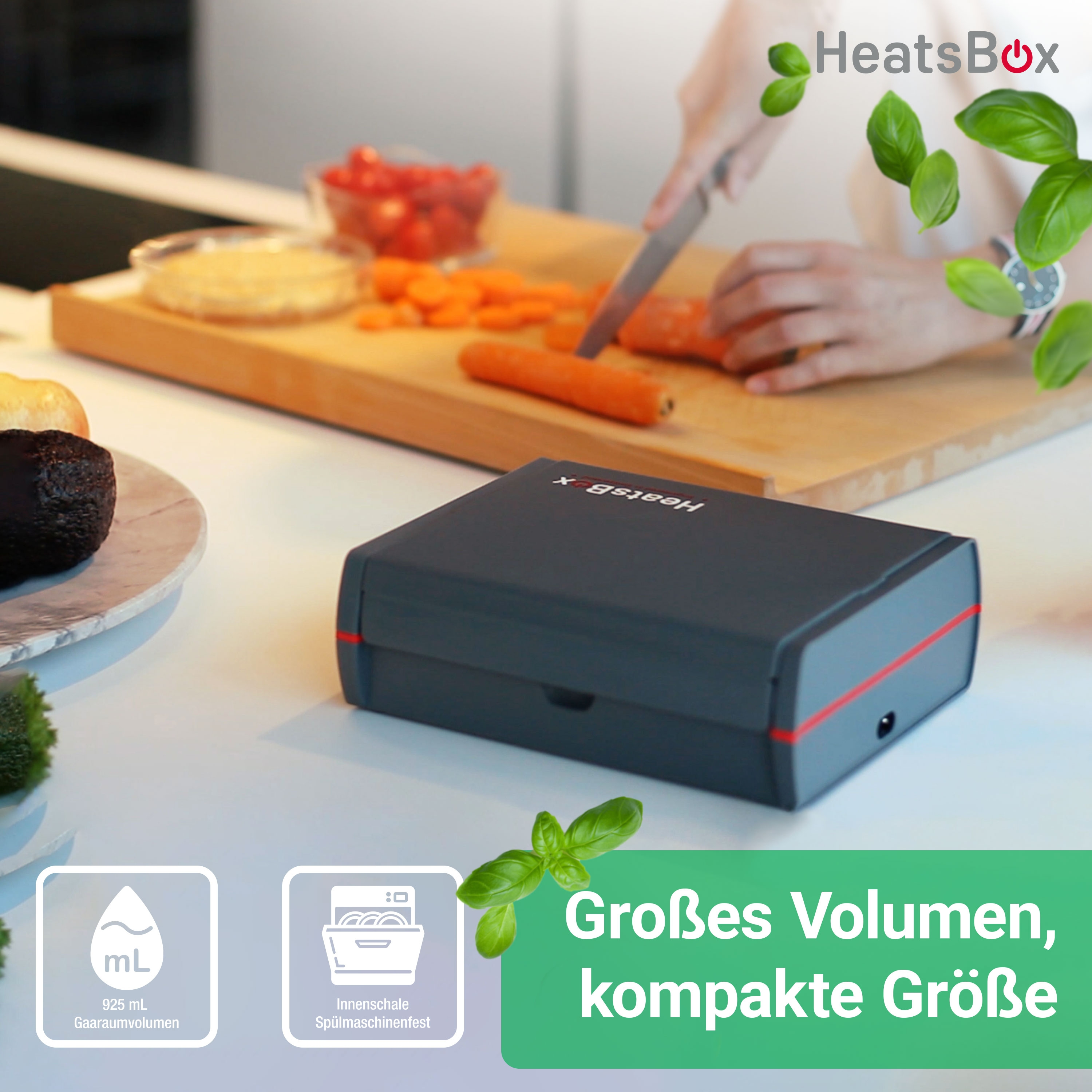 grau) HEATSBOX Mobile Pro (100 Kochbox Watt,
