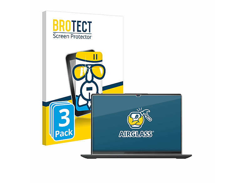 BROTECT 3x Airglass klare Schutzfolie(für Lenovo IdeaPad Flex 5 16\