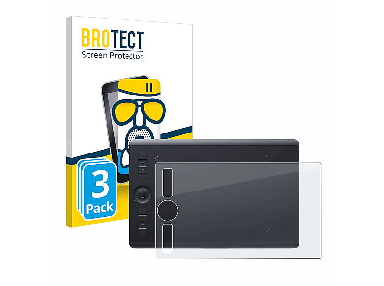 BROTECT 3x Airglass matte Schutzfolie(für Wacom Intuos Pro M (2017))