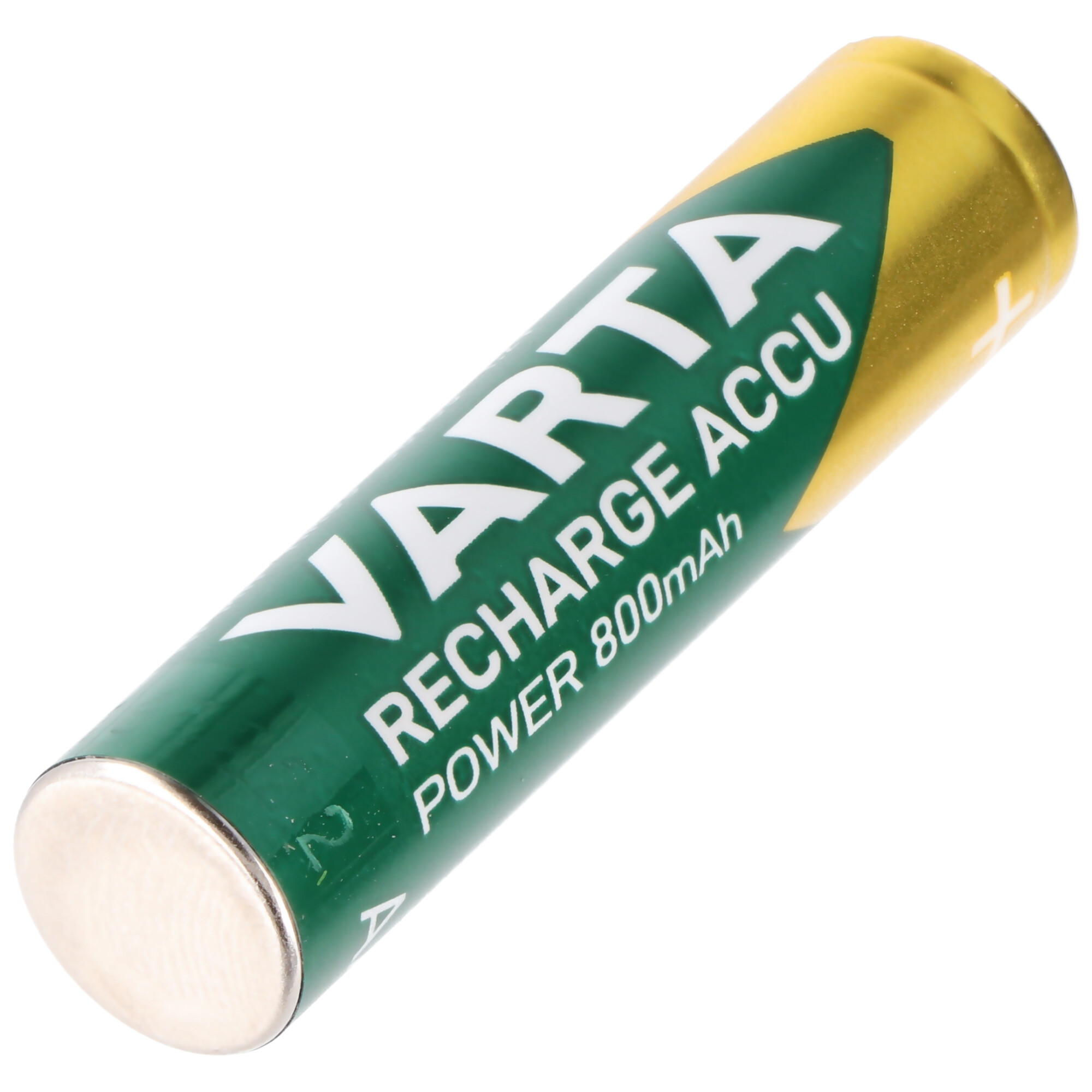 Eine wiederaufladbare Varta-Batterie.