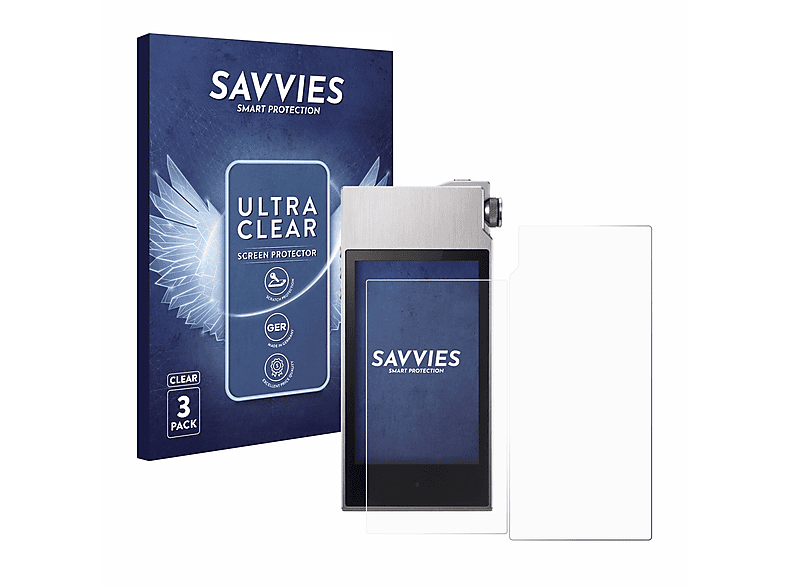 SAVVIES 6x klare Schutzfolie(für Astell&Kern AK120 II)