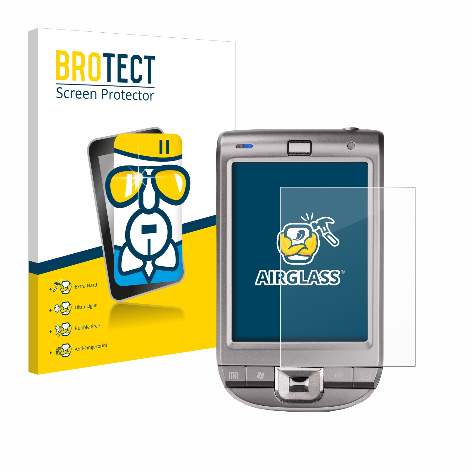 BROTECT iPAQ Airglass klare HP 114) Schutzfolie(für