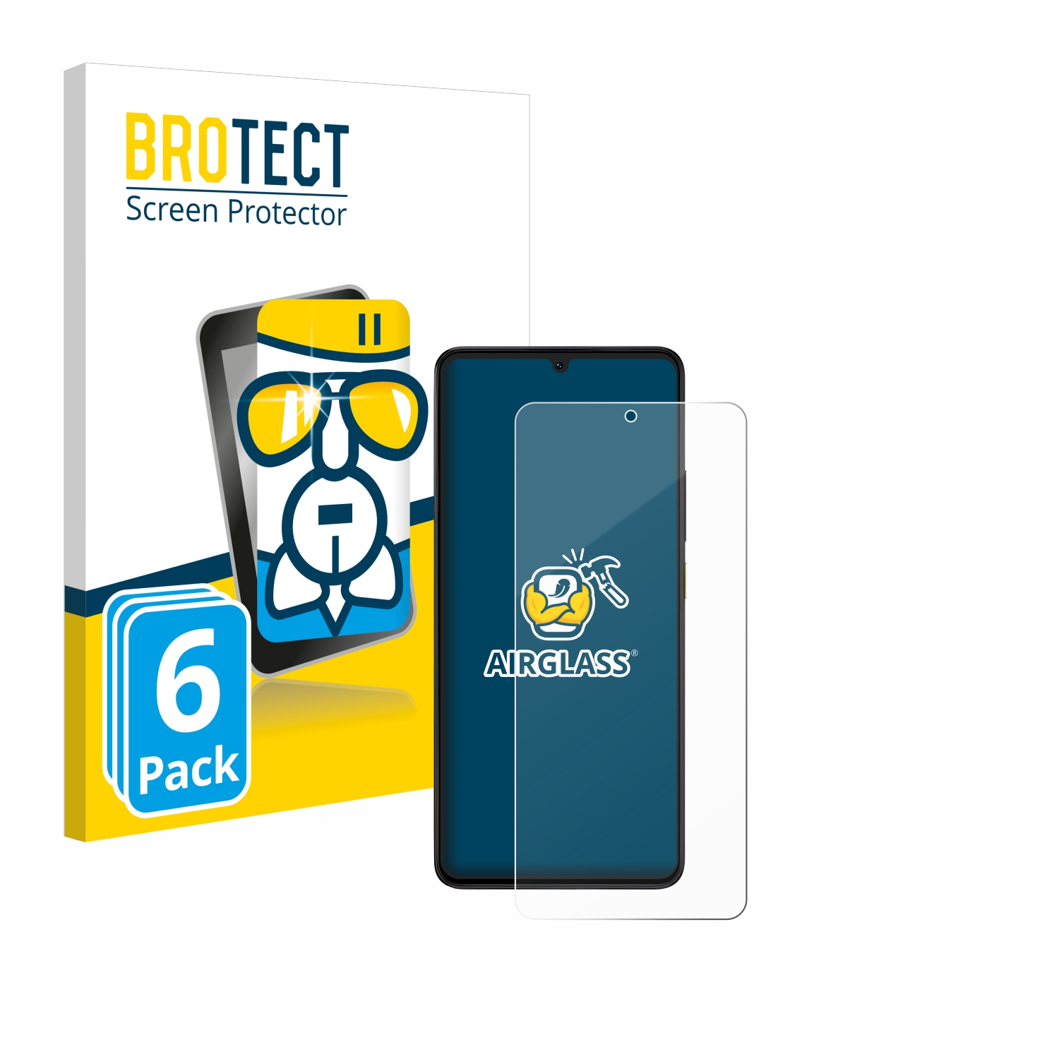 X6 Schutzfolie(für Airglass Poco BROTECT Xiaomi 6x klare Pro)