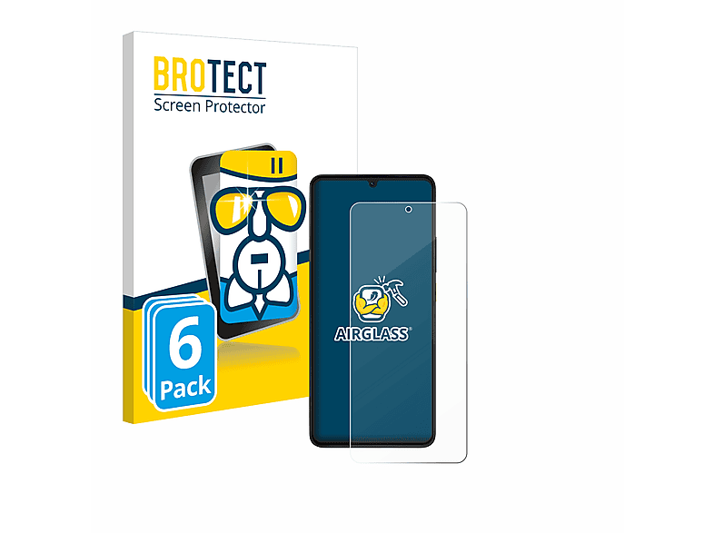 X6 Xiaomi klare Poco BROTECT Airglass Pro) Schutzfolie(für 6x