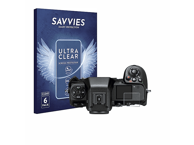 SAVVIES 6x klare Schutzfolie(für Nikon Z 8)