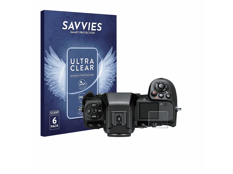 Protection écran Savvies Pour Nikon D7200 - Lot De 6 Films Ultra-clairs Anti-rayures