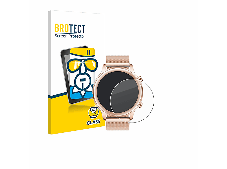 BROTECT 9H klares Schutzglas(für Honor MagicWatch 2 (42 mm)) | Smartwatch Schutzfolien & Gläser