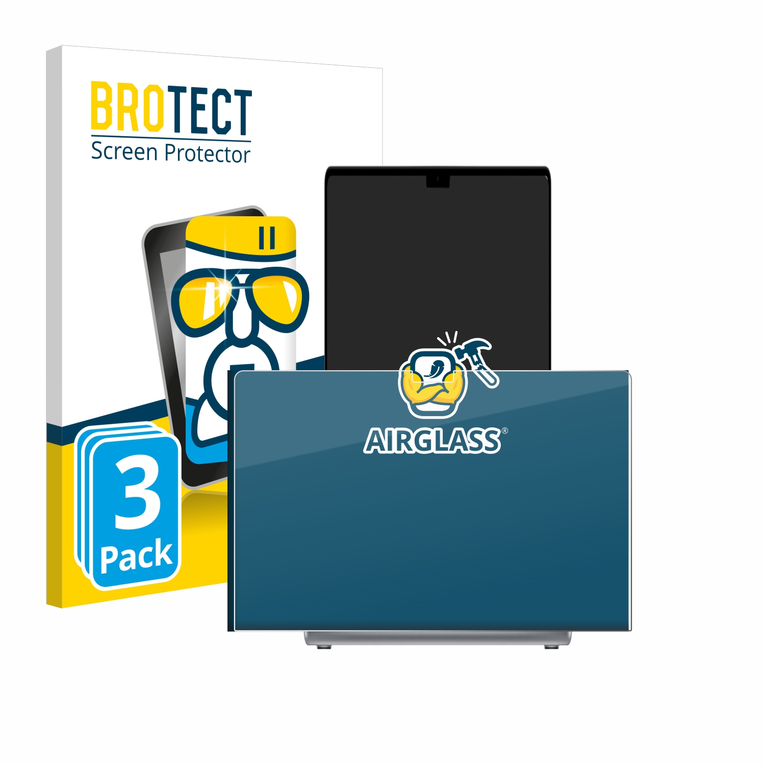 BROTECT 3x Pro Schutzfolie(für MacBook 16\