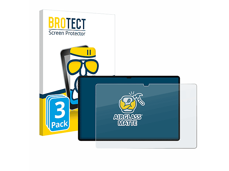 BROTECT 3x Ultra matte Tab Schutzfolie(für S9 Samsung Airglass WiFi) Galaxy