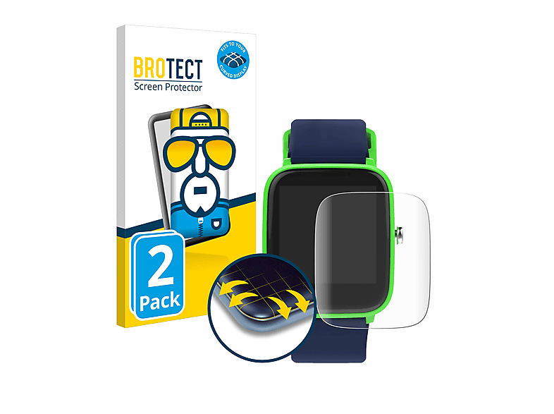 Full-Cover Junior) Ice-Watch 3D Flex Smart BROTECT Curved Ice Schutzfolie(für 2x