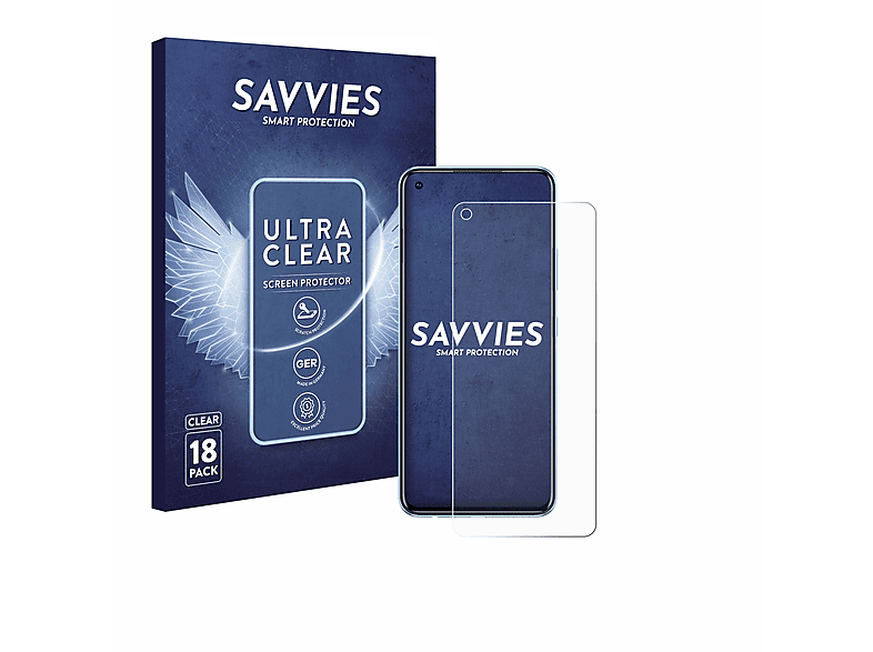 SAVVIES 18x klare Schutzfolie(für 10) Infinix Hot