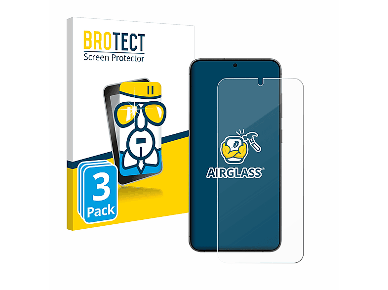 BROTECT 3x Airglass klare Schutzfolie(für Samsung Galaxy S24 Plus)