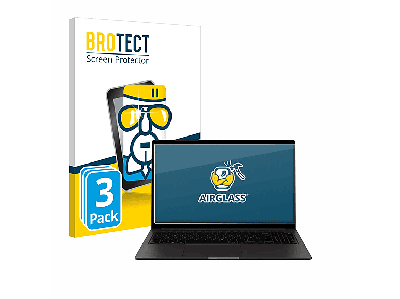 BROTECT 3x Airglass klare Schutzfolie(für Samsung Book2 15.6\