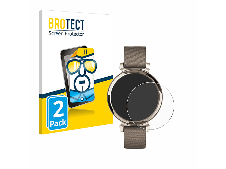BROTECT 2x klare transparente Schutzfolie (für Garmin Lily 2)