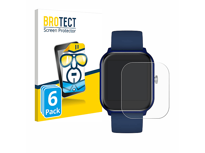 BROTECT 6x klare Schutzfolie(für Ice-Watch ICE smart 1.4\