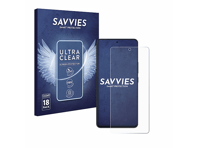SAVVIES 18x klare Schutzfolie(für ASUS ROG Phone 8)