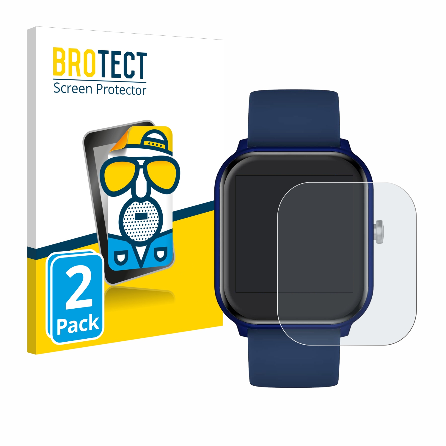 BROTECT 2x matte Schutzfolie(für smart ICE Ice-Watch 1.4\