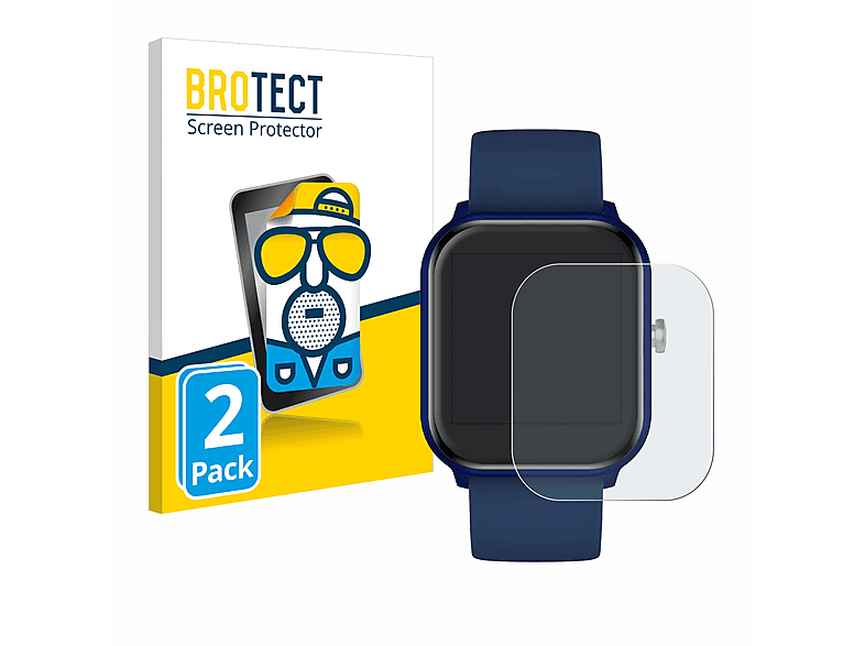 BROTECT 2x matte Schutzfolie(für smart ICE Ice-Watch 1.4\