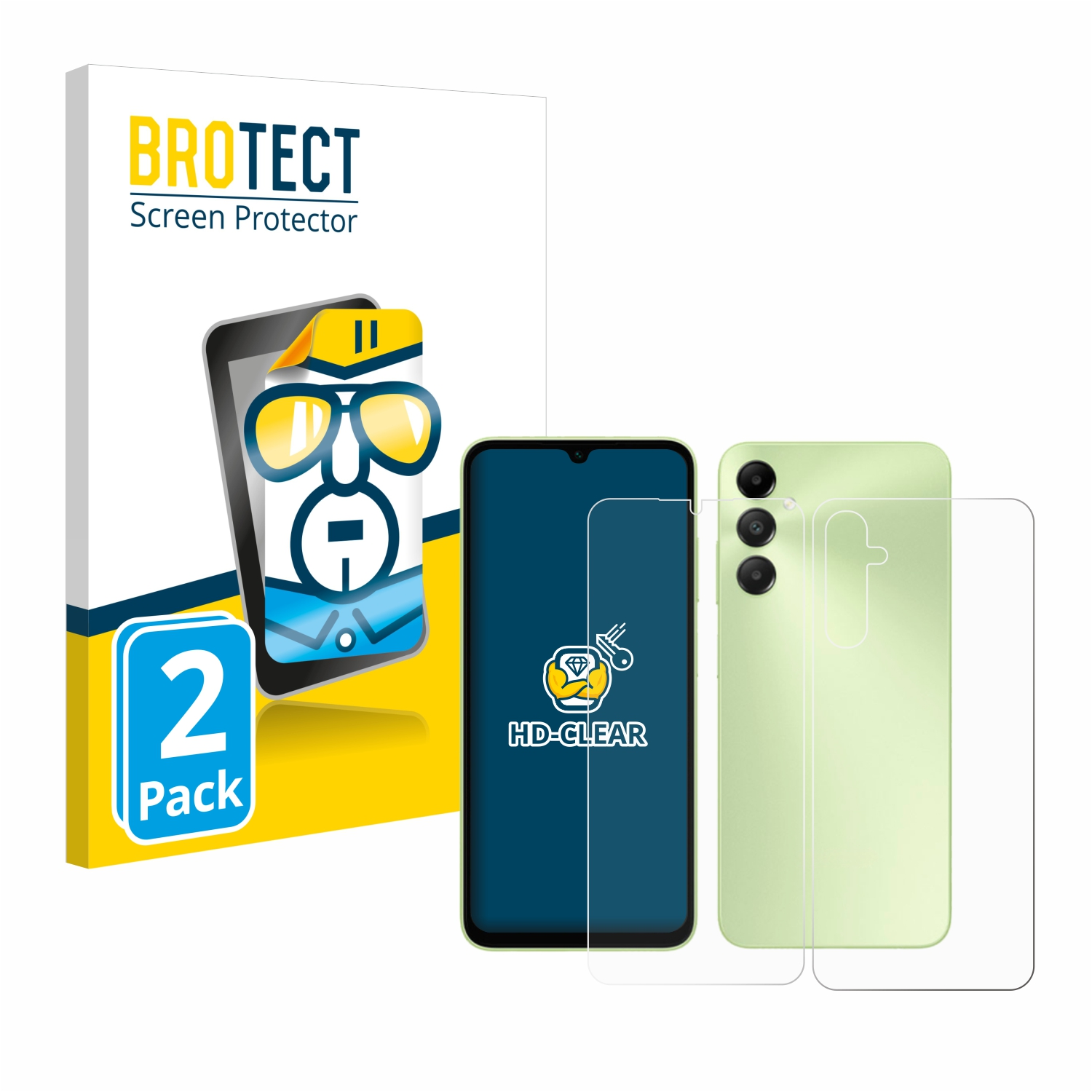 BROTECT 2x klare Schutzfolie(für A05s) Galaxy Samsung