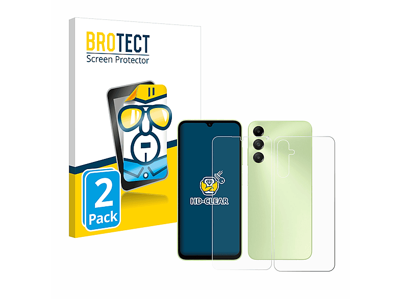 Galaxy A05s) Schutzfolie(für 2x Samsung klare BROTECT