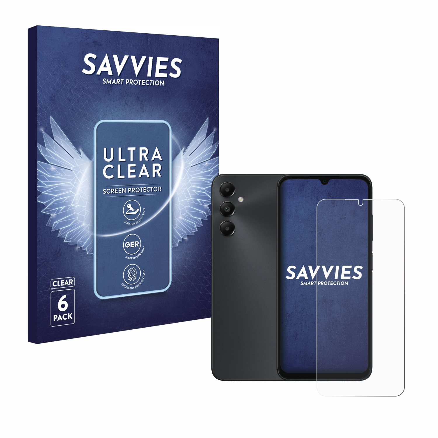 A05s) Galaxy Schutzfolie(für Samsung 6x SAVVIES klare