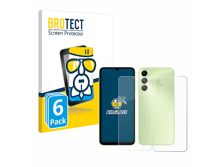 BROTECT 6x Airglass klare Schutzfolie(für Samsung Galaxy A05s)