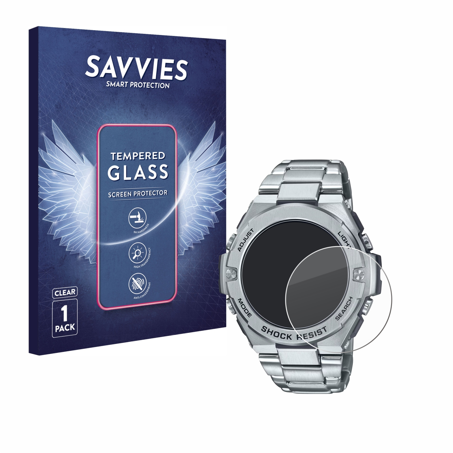 Casio Schutzglas(für SAVVIES G-Shock 9H GST-B500D-1A) klares