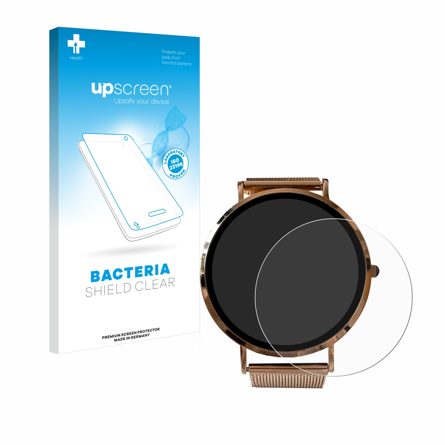 UPSCREEN antibakteriell klare Smartwatch) Schutzfolie(für Micento California