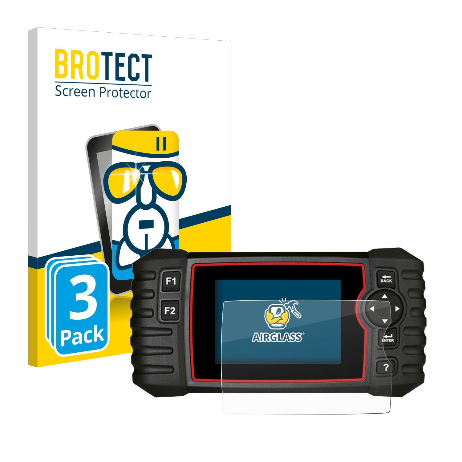 BROTECT 3x Airglass iCarsoft V 2.0) Schutzfolie(für CR klare